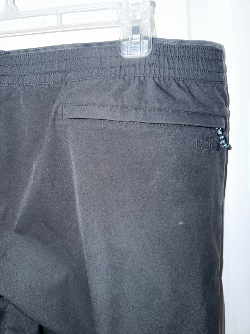 Kuhl Men's Black Athletic Drawstring Shorts - Picture 3 of 5